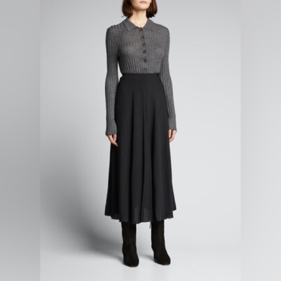 3.1 Phillip Lim Tess Square-Toe Ribbed Suede Tall Boots - Picture 4 of 10